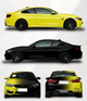 Mallcas™ Fade Black to Yellow Custom Printed Vinyl Wrap