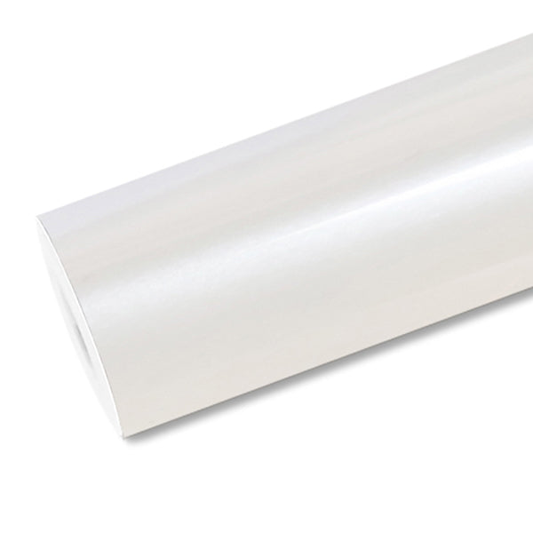 Mallcas™ Glossy Pearl White Vinyl Wrap (PET Liner)