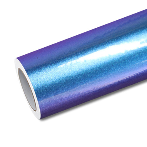 Mallcas™ Glossy Auroral Blue Purple Vinyl Wrap