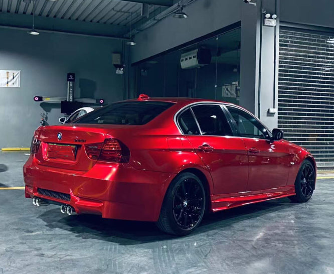 Mallcas™ Glossy Metallic Vampire Red Vinyl Wrap (PET Liner)