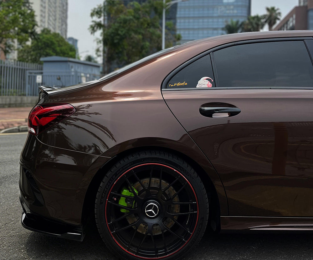 Mallcas™ Gloss Metallic Chocolate Brown Vinyl Wrap (PET Liner)
