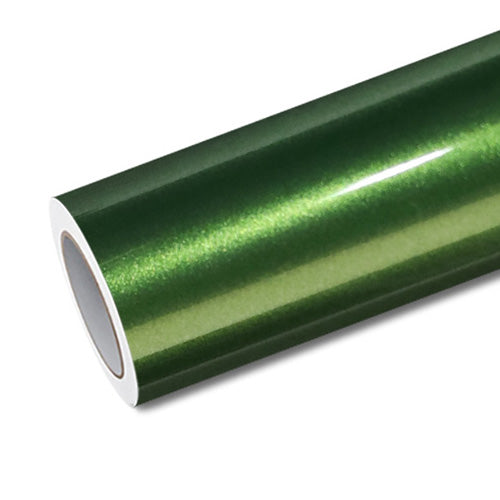 Mallcas™ Glossy Metallic Mamba Green Vinyl Wrap