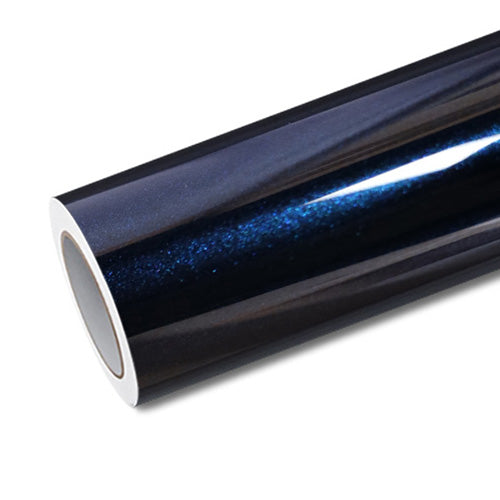 Mallcas™ Glossy Metallic Ghost Midnight Blue Vinyl Wrap