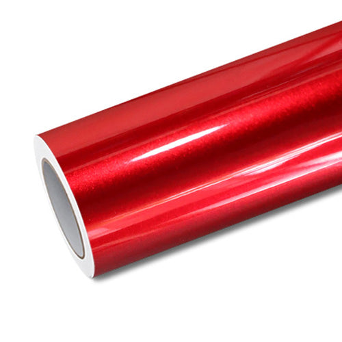 Mallcas™ Glossy Metallic Candy Red Vinyl Wrap