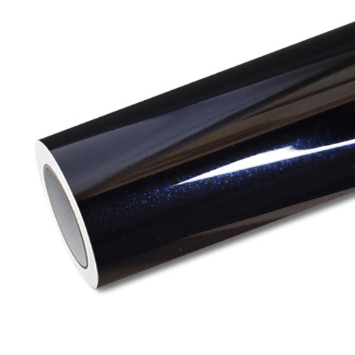 Mallcas™ Glossy Metallic Spar Blue Black Vinyl Wrap