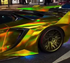 Mallcas™ Holographic Chrome Gold Vinyl Wrap (PET Liner)