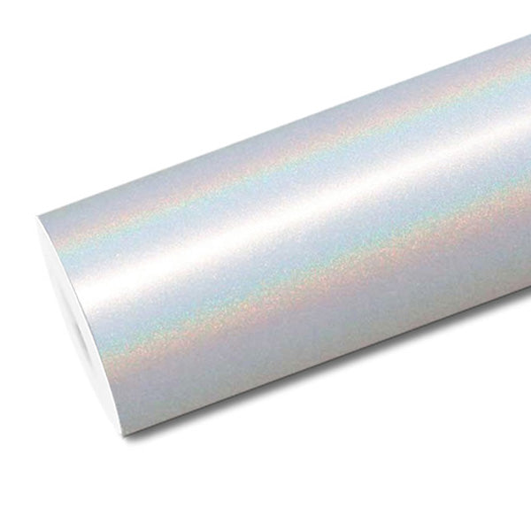 Mallcas™ Matte Laser Flip White Vinyl Wrap (PET Liner)