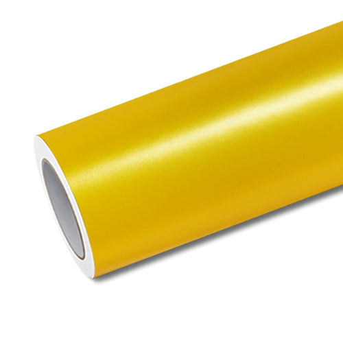 Mallcas™ Matte Metal Yellow Vinyl Wrap