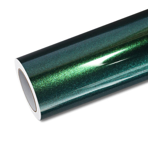 Mallcas™ Glossy Metallic Royal Green Vinyl Wrap