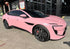 Mallcas™ Glossy Diamond Glitter Peach Pink Vinyl Wrap (PET Liner)