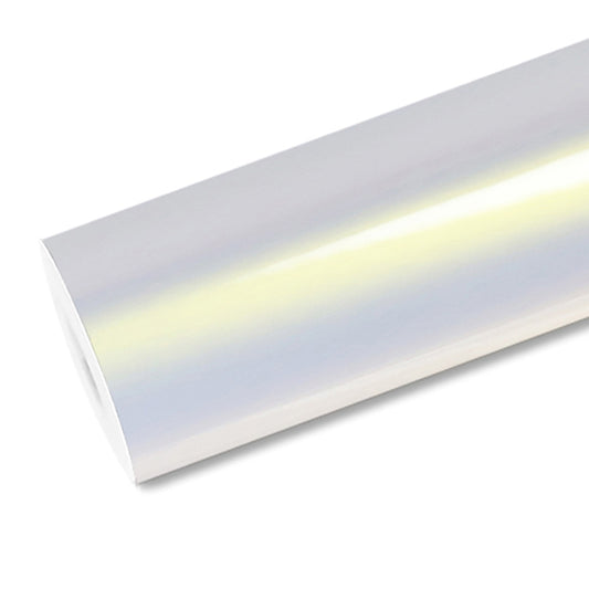Mallcas™ Glossy White to Gold Vinyl Wrap (PET Liner)