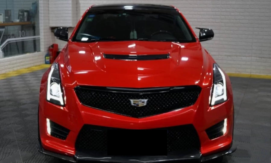Mallcas™ Glossy Metallic Fire Red Vinyl Wrap (PET Liner)