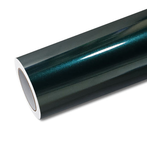 Mallcas™ Glossy Metallic British Green Vinyl Wrap