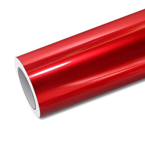 Mallcas™ Glossy liquid Metallic Ruby Red Vinyl Wrap