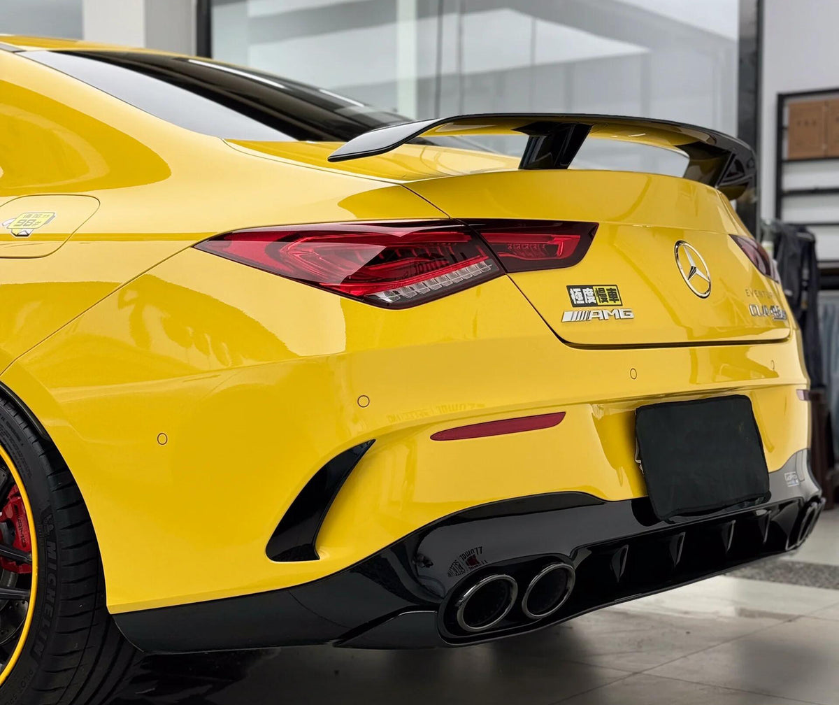 Mallcas™ Glossy Signal Yellow Vinyl Wrap (PET Liner)