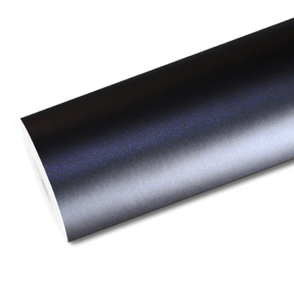 Mallcas™ Matte Black Blue Vinyl Wrap (PET Liner)