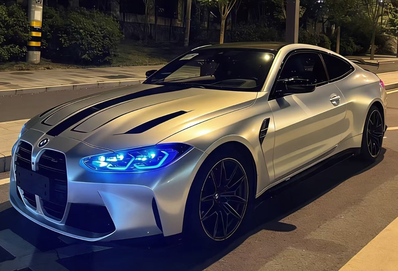 Mallcas™ Gloss Technology Silver Gold Vinyl Wrap (PET Liner)