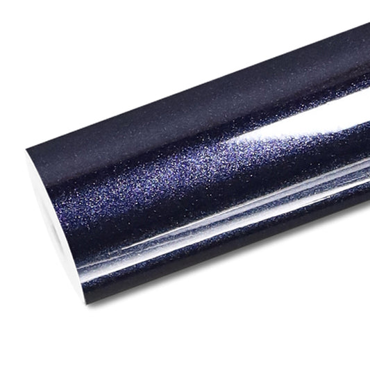 Mallcas™ Glossy Metallic Sapphire Blue Vinyl Wrap (PET Liner)