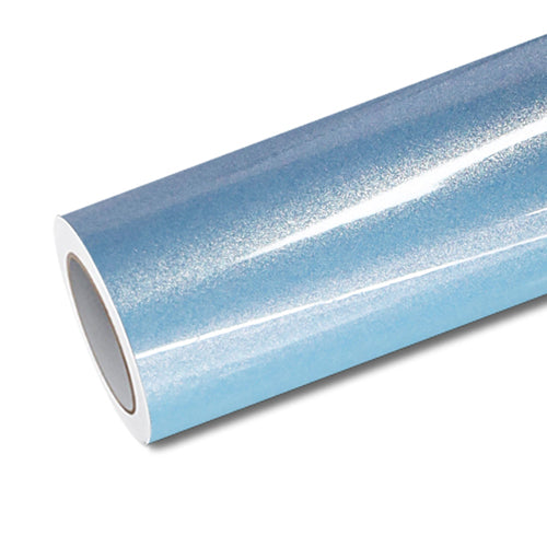 Mallcas™ Glossy Metallic Ice Blue Vinyl Wrap