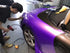 Mallcas™ Glossy Candy Metallic Neon Purple Vinyl Wrap (PET Liner)