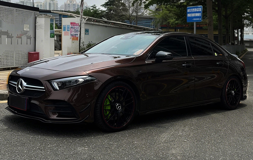 Mallcas™ Gloss Metallic Chocolate Brown Vinyl Wrap (PET Liner)