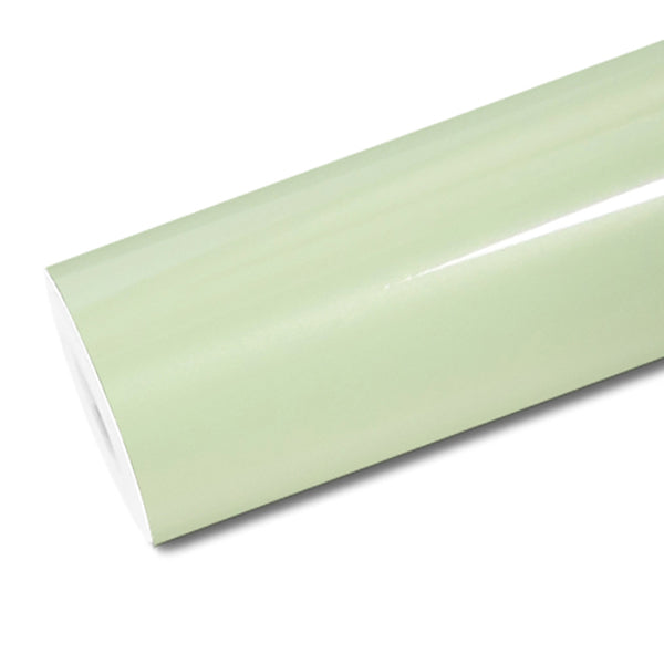 Mallcas™ Glossy Pearl Avocado Green Vinyl Wrap (PET Liner)