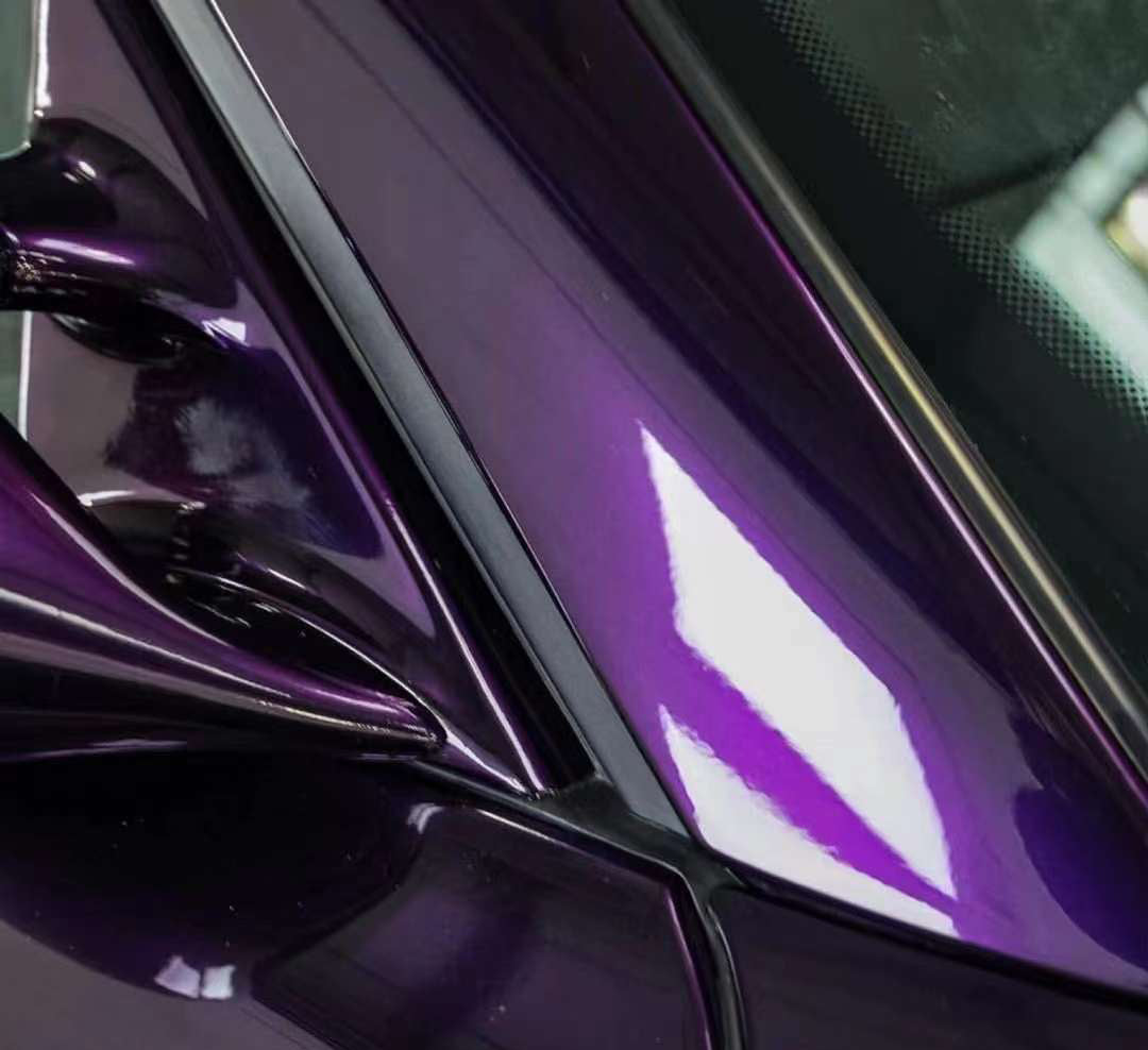 Mallcas™ Glossy Metallic Midnight Purple Vinyl Wrap