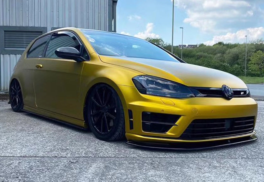 Mallcas™ Matte Chrome Gold Vinyl Wrap (PET Liner)