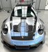 Mallcas™ Gloss Technology Silver Blue Vinyl Wrap (PET Liner)