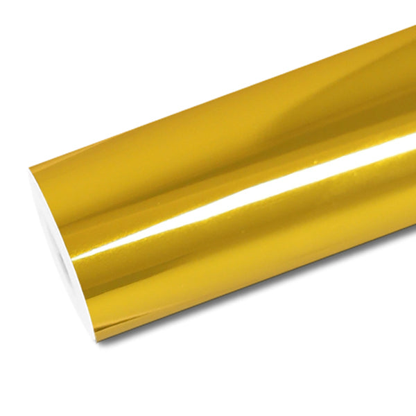 Mallcas™ Mirror Chrome Yellow Gold Vinyl Wrap (PET Liner)