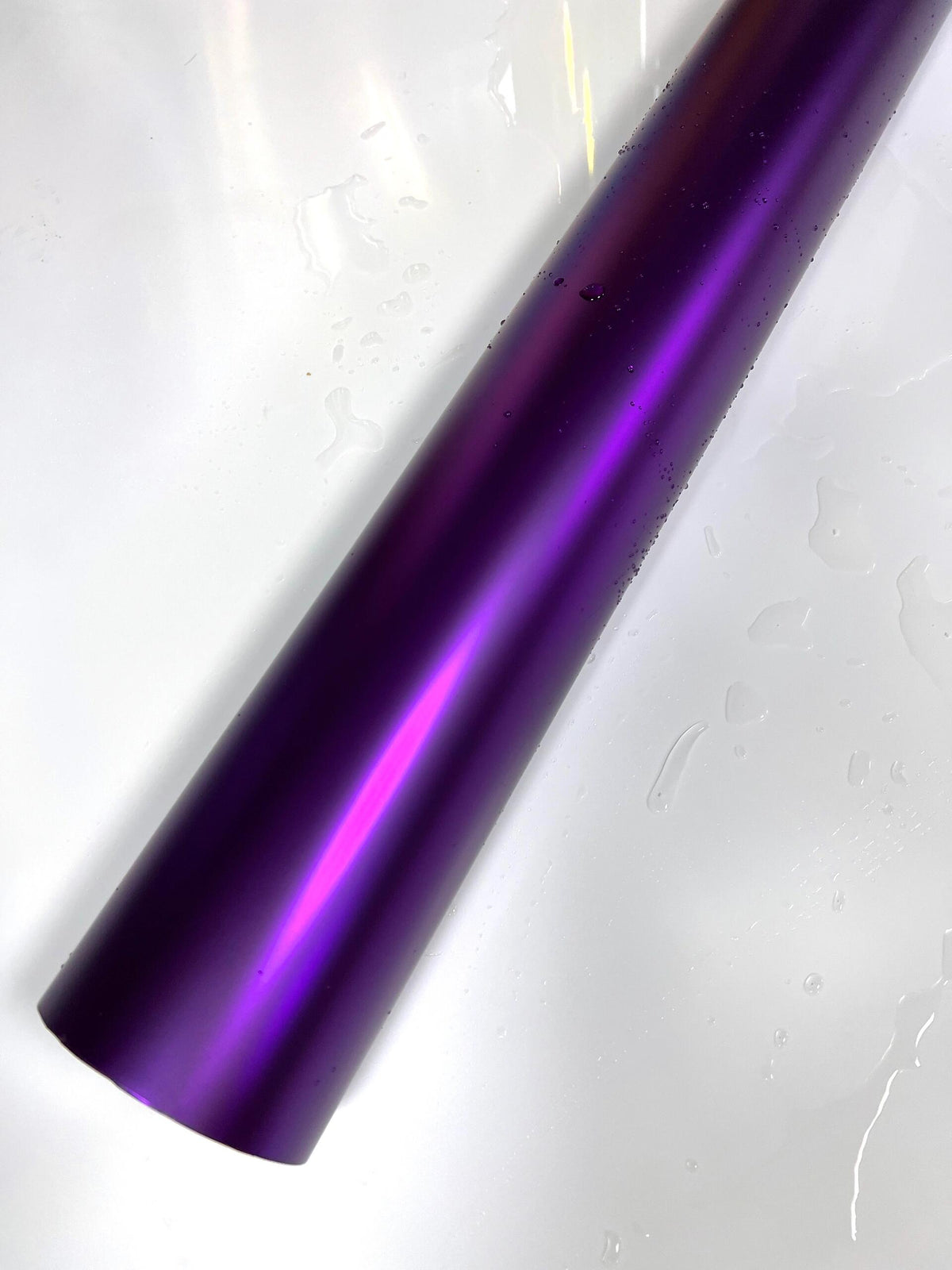 Mallcas™ Matte Ghost Chrome Twilight Purple Vinyl Wrap (PET Liner)