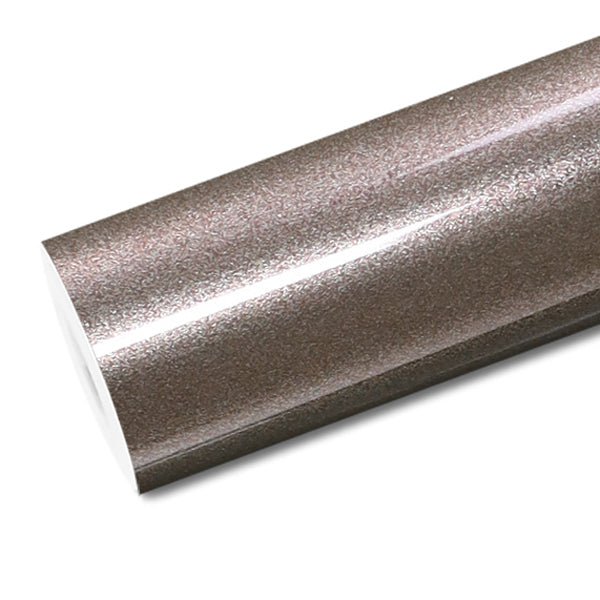 Mallcas™ Glossy Metallic Brown Vinyl Wrap (PET Liner)