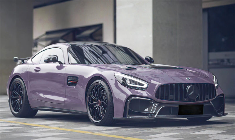 Mallcas™ Glossy Metallic Negroni Purple Vinyl Wrap (PET Liner)