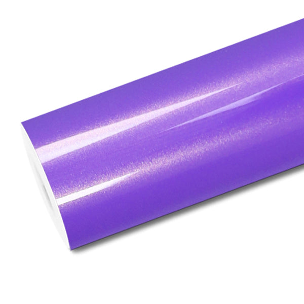 Mallcas™ Glossy Magic Gold Purple Vinyl Wrap (PET Liner)