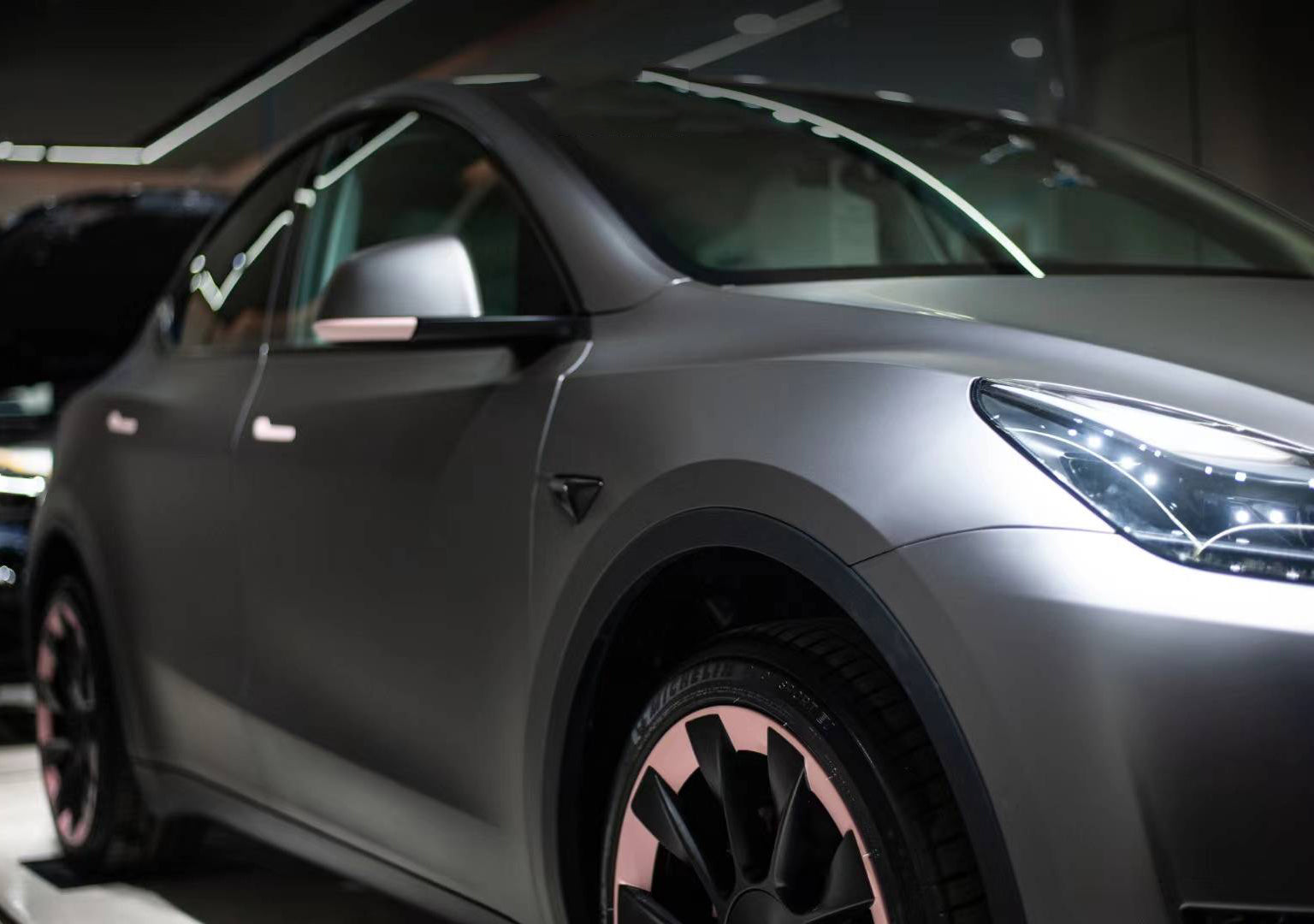 Mallcas™ Ultra Matte AMG Grey Vinyl Wrap