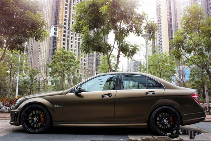 Mallcas™ Matte Pure Metal Brown Vinyl Wrap (PET Liner)