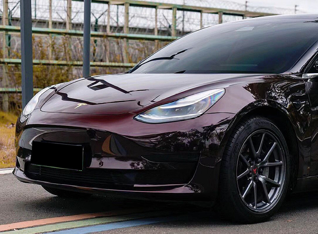 Mallcas™ Glossy Metallic Tourmalie Red Vinyl Wrap (PET Liner)