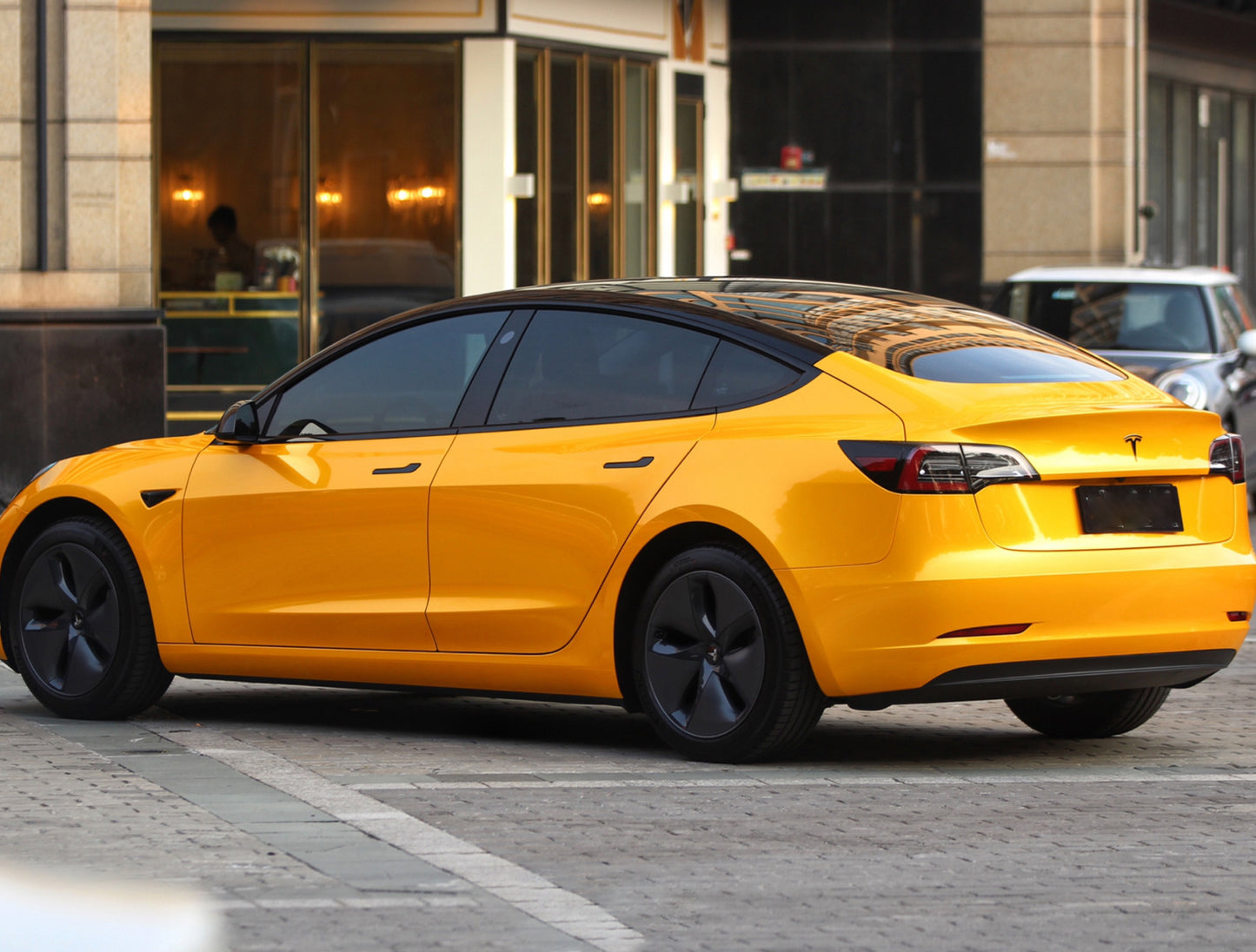 Mallcas™ Glossy Metallic Yellow Vinyl Wrap