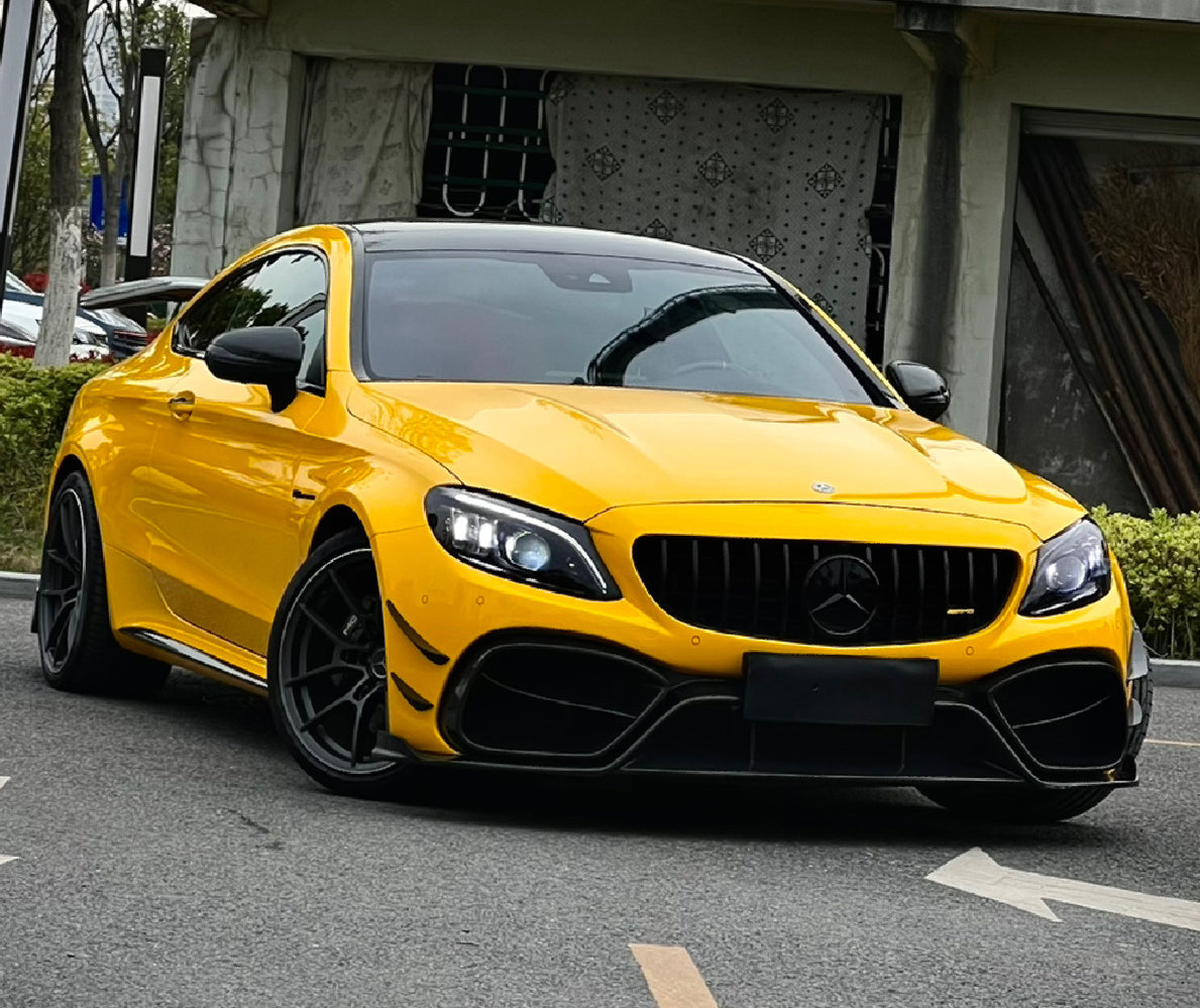 Mallcas™ Glossy Sunflower Yellow Vinyl Wrap (PET Liner)