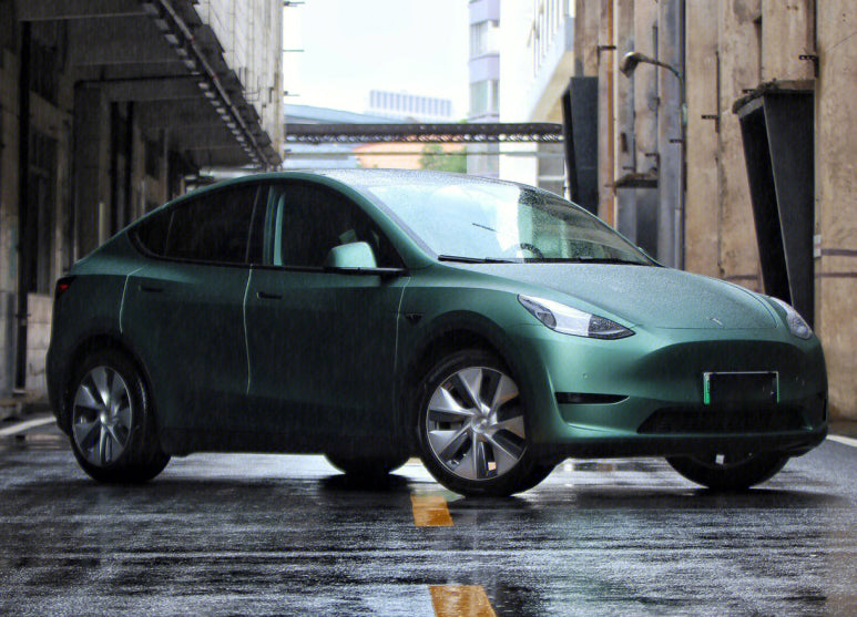 Mallcas™ Ultra Matte Night Green Vinyl Wrap (PET Liner)