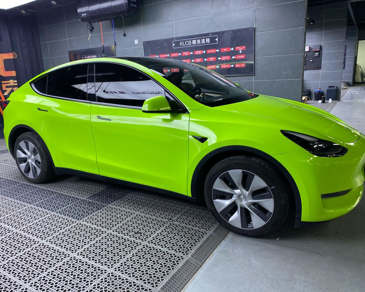 Mallcas™ Glossy Apple Green Vinyl Wrap