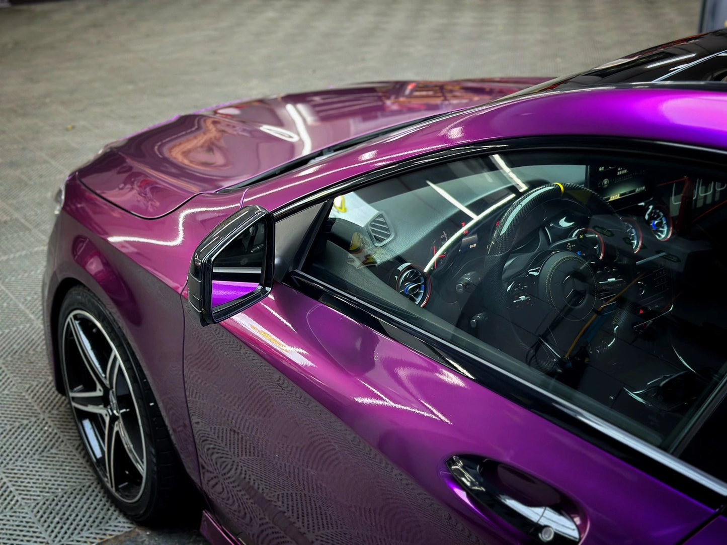 Mallcas™ Glossy Metallic Paint Purple Vinyl Wrap