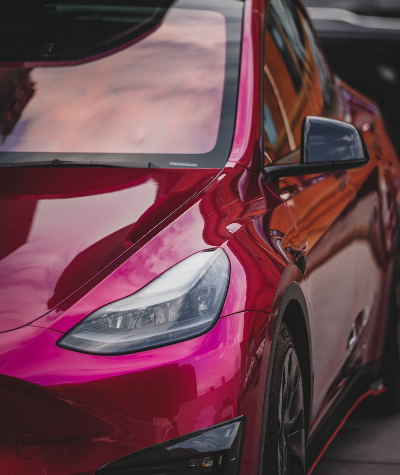 Mallcas™ Glossy Metallic Rupee Purple Vinyl Wrap (PET Liner)