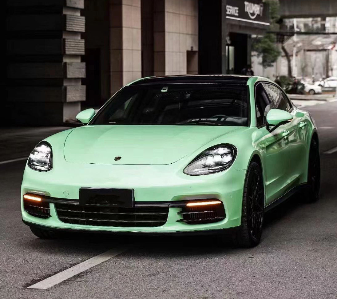 Mallcas™ Glossy Hazy Green Vinyl Wrap