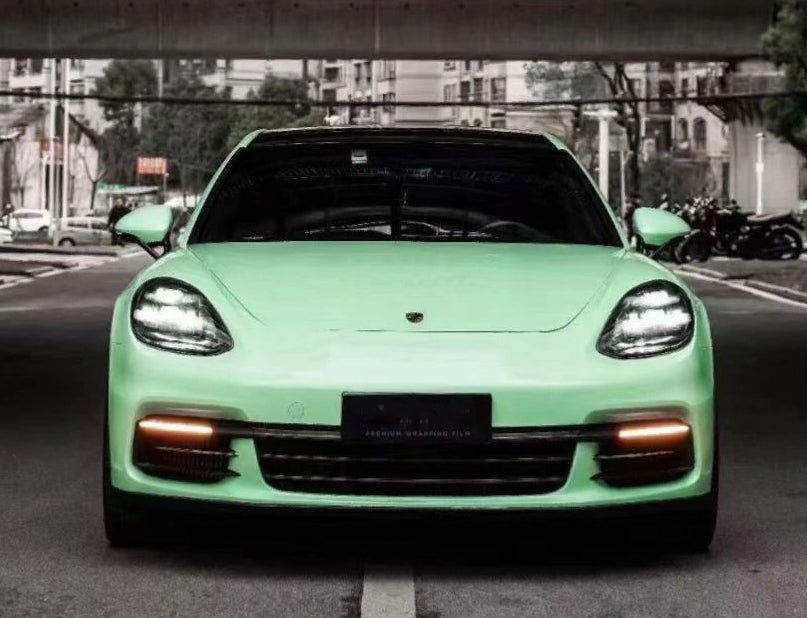 Mallcas™ Glossy Hazy Green Vinyl Wrap