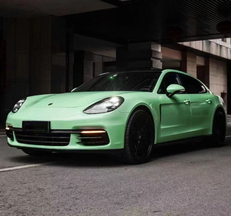 Mallcas™ Glossy Hazy Green Vinyl Wrap