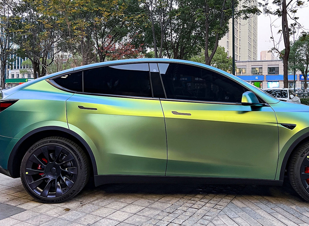 Mallcas™ Matte Chameleon Spring Green Vinyl Wrap