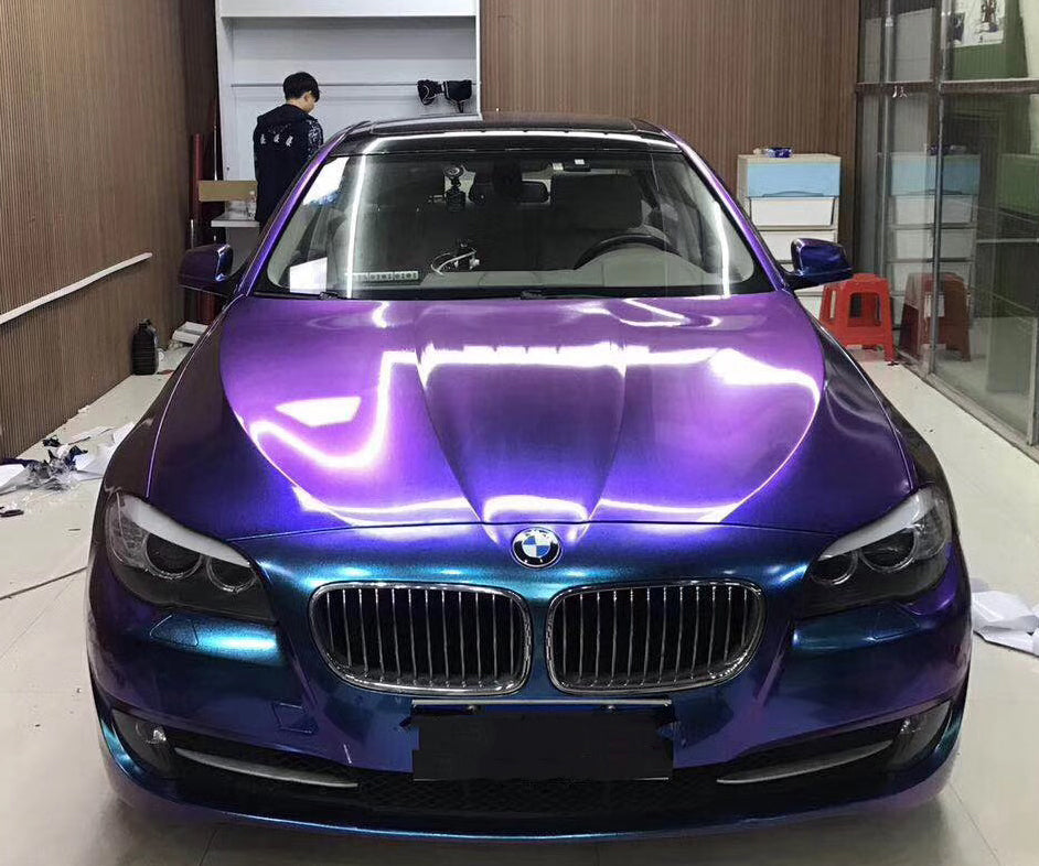 Mallcas™ Glossy Diamond Purple Red Vinyl Wrap