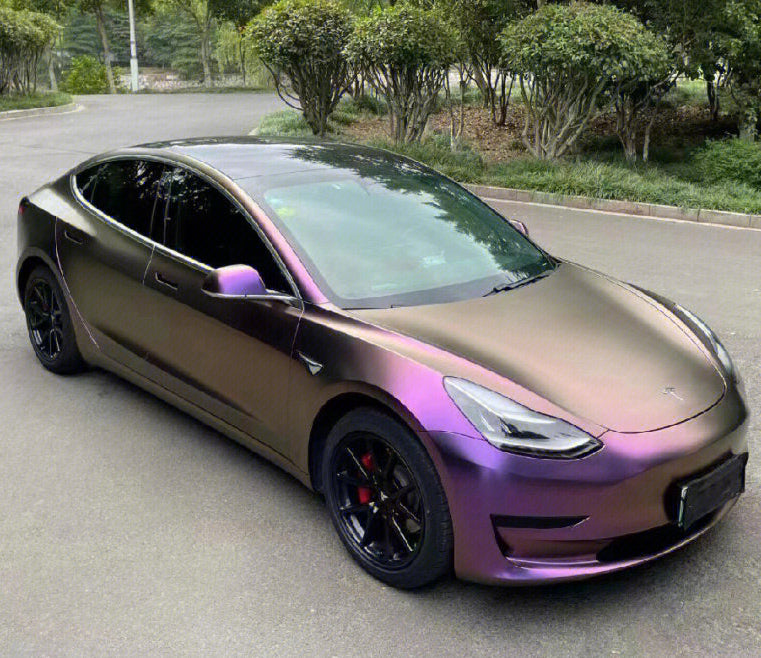 Mallcas™ Matte Diamond Red Copper Vinyl Wrap