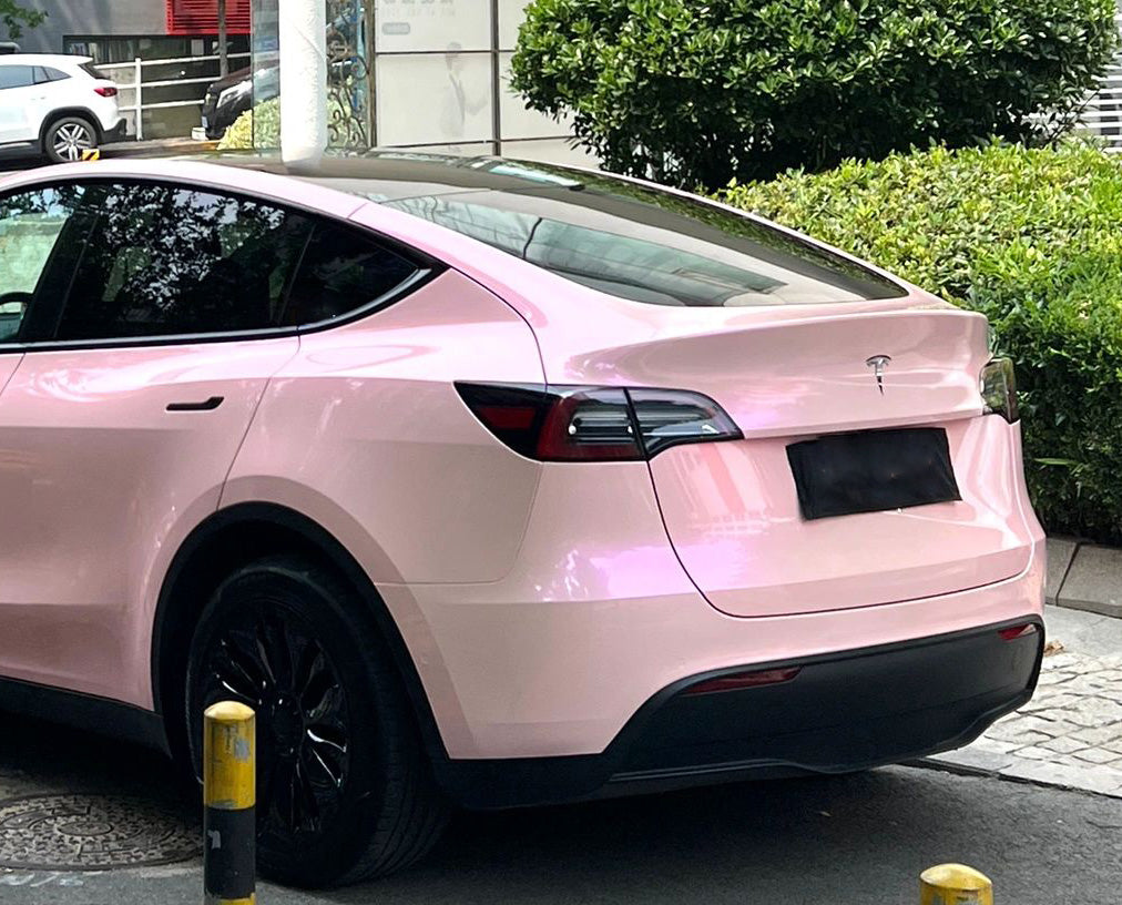 Mallcas™ Glossy Candy Metallic Magic Pink Vinyl Wrap (PET Liner)